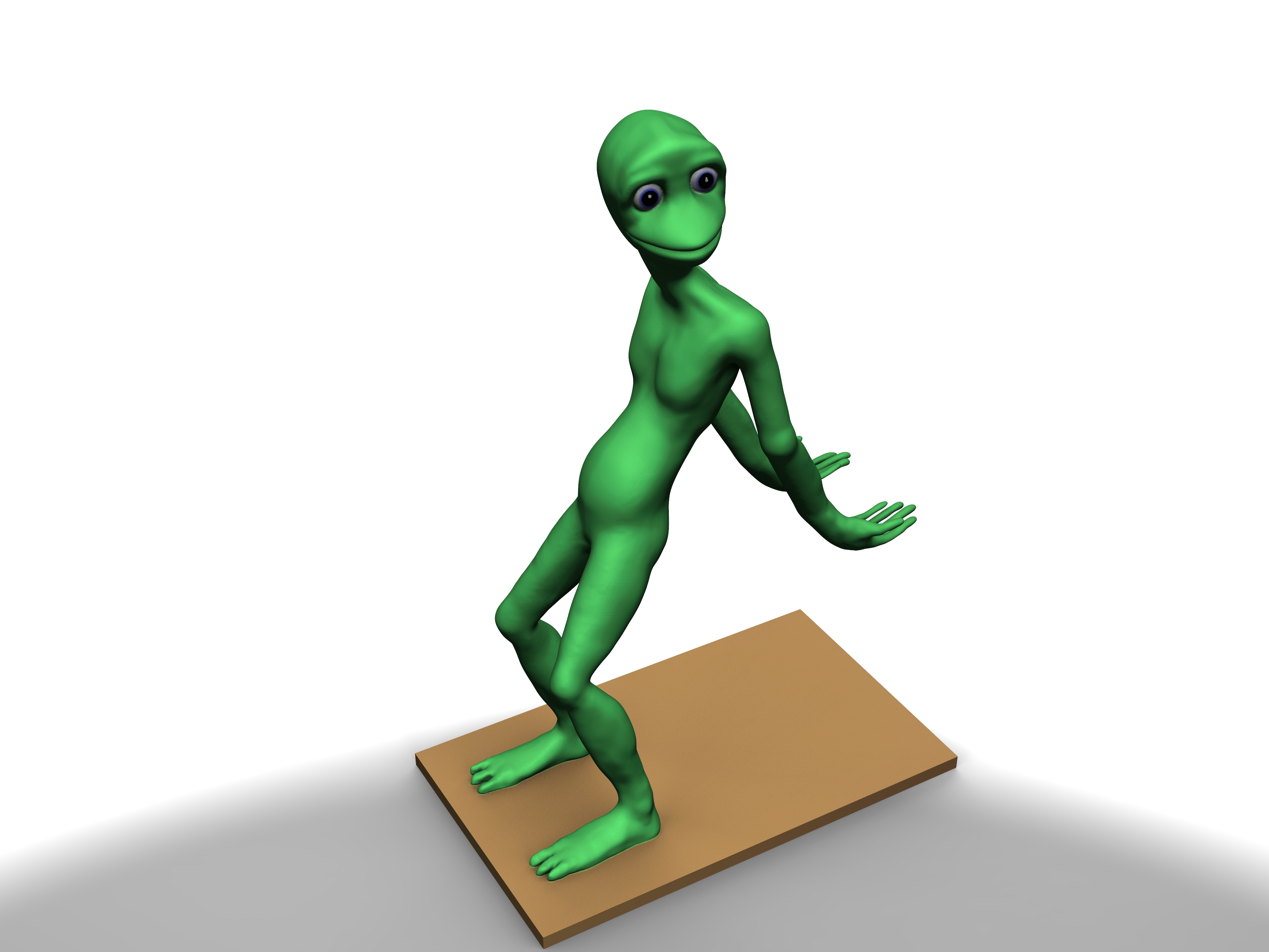 Alieno Verde 3d