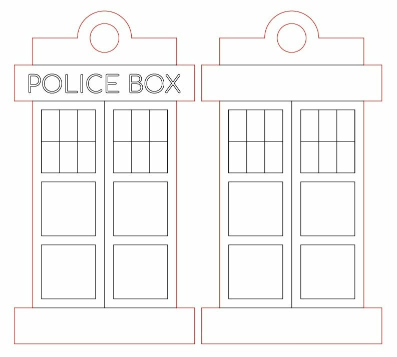 Free STL file Police Box(Tardis) Keychain・3D printing model to download・Cults