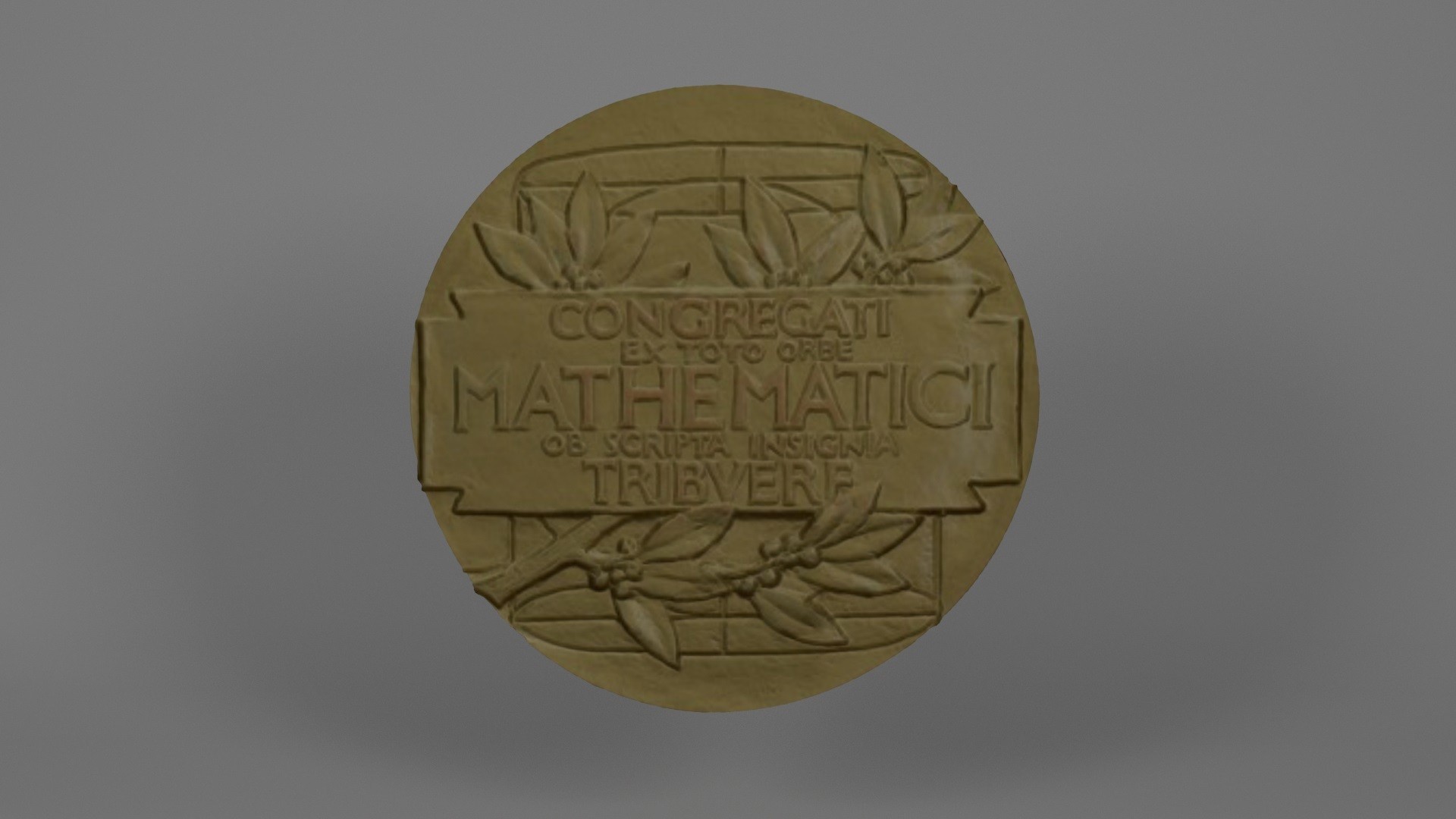 Télécharger fichier STL Fields Medal (Médaille Fields) • Design