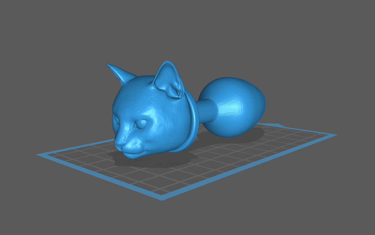 STL file Cat dildo plug・3D printer design to download・Cults