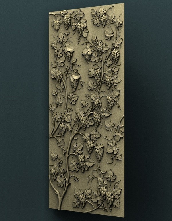 Free STL file Grape Wall Panel 🍇・Model to download and 3D print・Cults