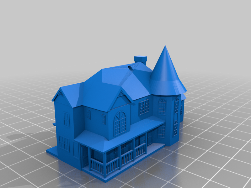 Free 3D file Queen Anne Victorian House Christmas Ornament 👸・3D printing model to download・Cults