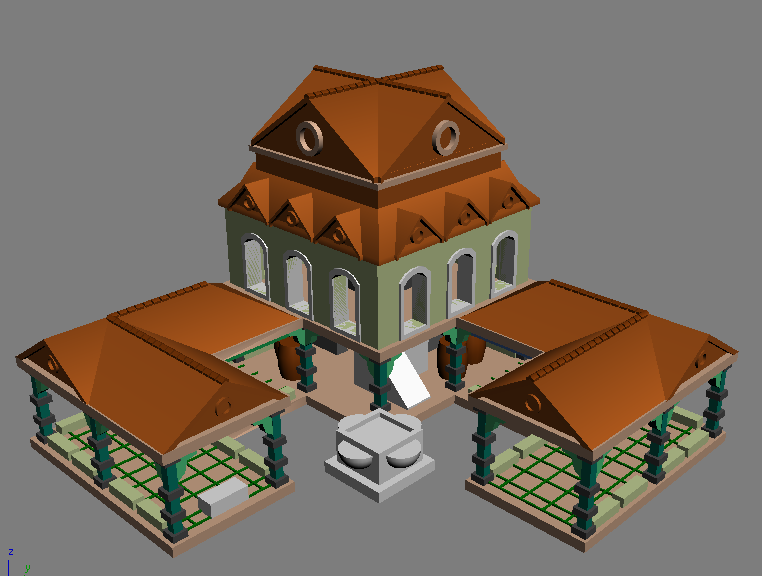 Download free OBJ file AOE2 DE Town Centre 1 • 3D print template ・ Cults