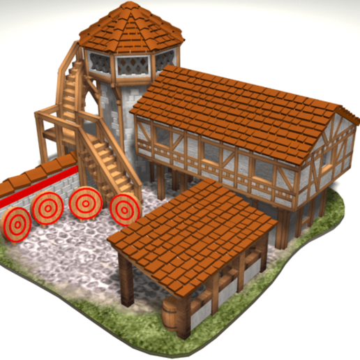 Download free 3D printer model AOE 2 DE 'style' Archery Range ・ Cults