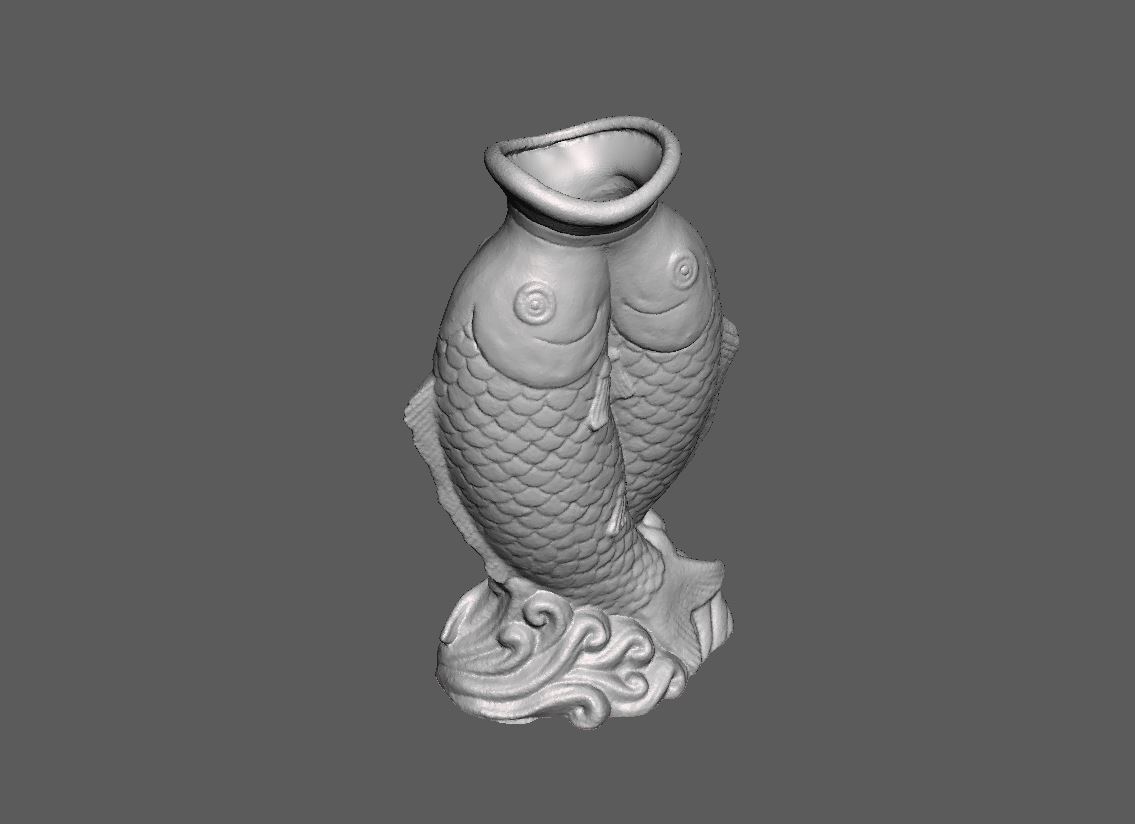 Free STL file Fish Sculpture Vase 🐠・3D printing template to download・Cults