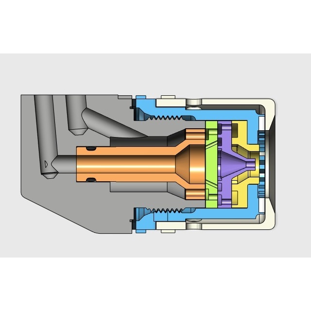 Download STL file Jet Engine Component; Fuel nozzle, Duplex type • 3D