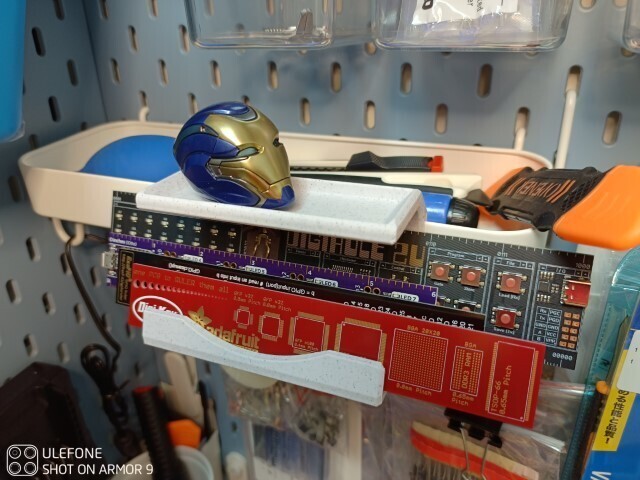 Free STL file Ruler Rack (mount on Ikea Pegborad Tray) đă»3D print ...