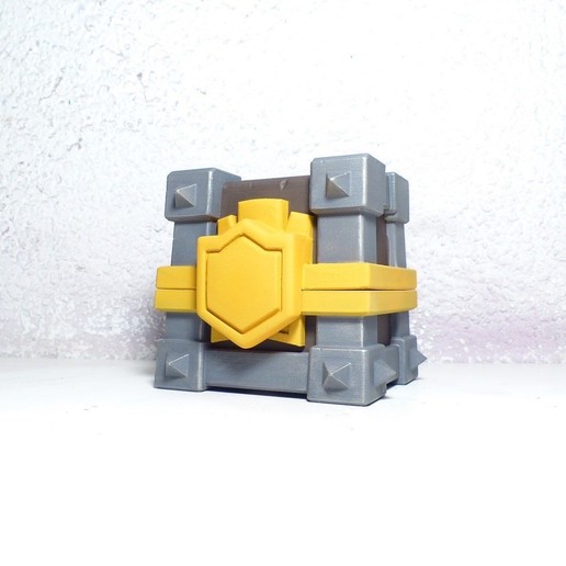 Download STL file Clan chest in Clash Royale gold version ・ Cults