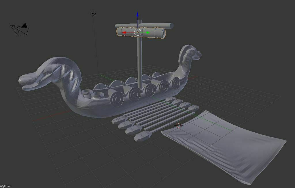 Free 3D file Viking Ship Miniature 🚢・Template to download and 3D print ...