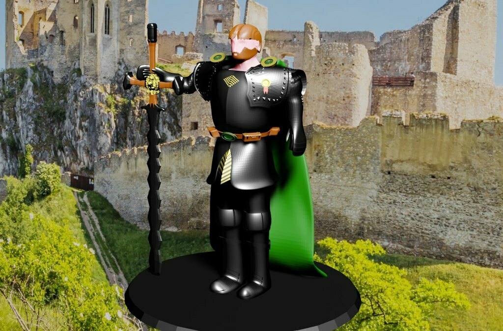 Free 3D file Knight Miniature with Longsword - Rondrageweihter・Design ...