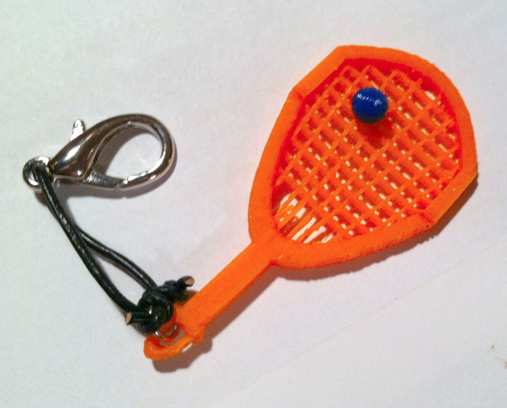 Free 3D file Racquetball Racquet Keyfob 🔑・3D printing model to download・Cults