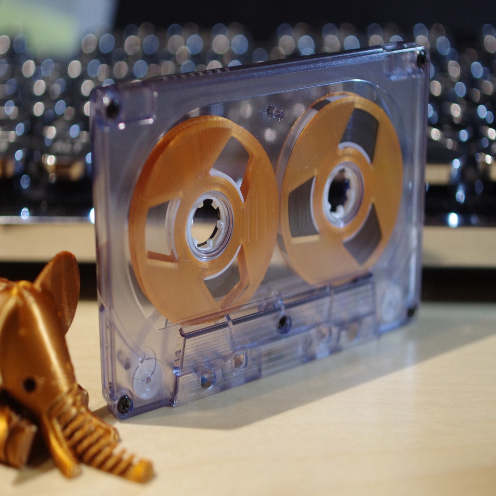 Free 3D file Reel to Reel cassette tape selfmade DIY・3D printer design