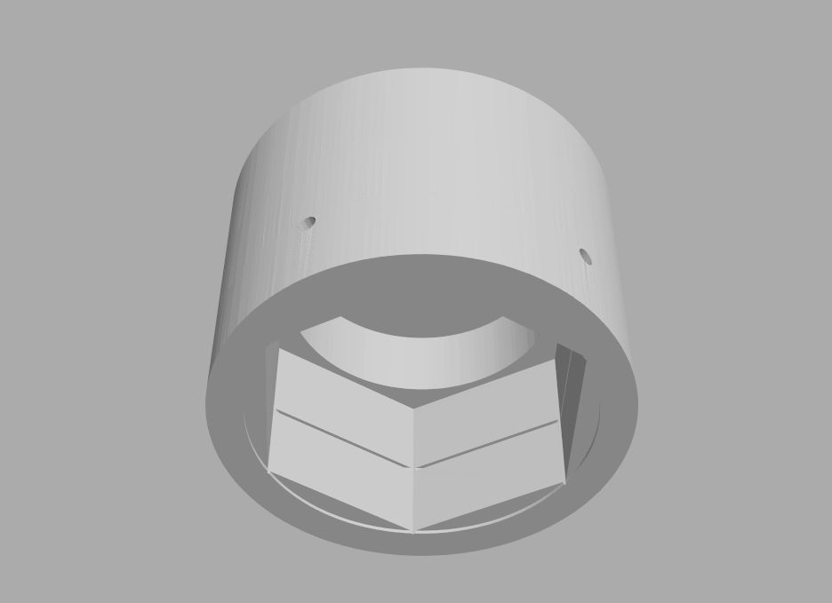 STL file Harley Davidson rear wheel nut cover・3D print design to