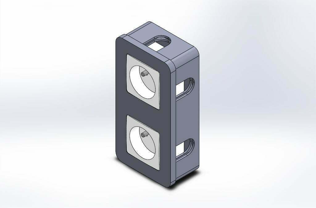 Fichier STL gratuit Bloc prise / power outlet block compatible