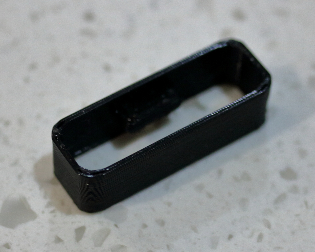 Free 3D file Customizable Watch Band Keeper with Optional Tab・3D