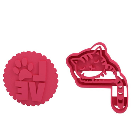 STL file Cookie cutter and cookie stamp・3D printer model to download・Cults