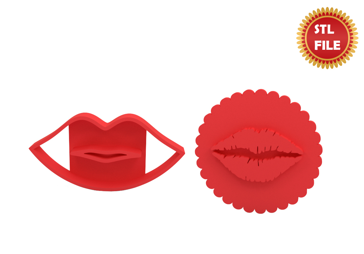 STL file Cookie cutter and cookie stamp・3D printer model to download・Cults