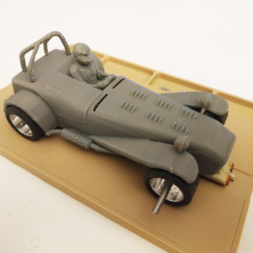 Download 3D printing designs Slot car 1/24 Lotus Super Seven with