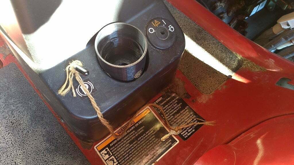 Free STL file lawn mower cup holder version 2・3D printing design to