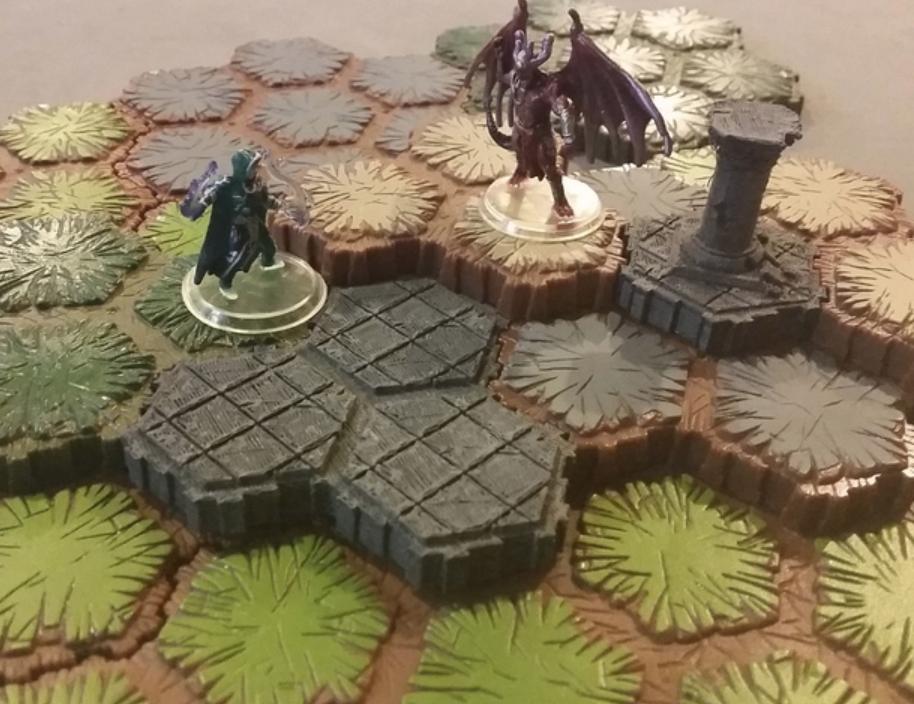 Free 3d Printer Designs Locking Hex Terrain Stone Path Cults