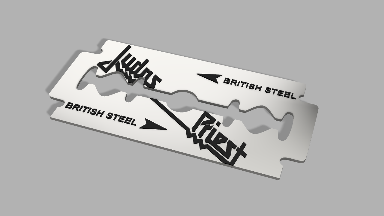  STL Judas Priest British Steel Razol Blade Prop 