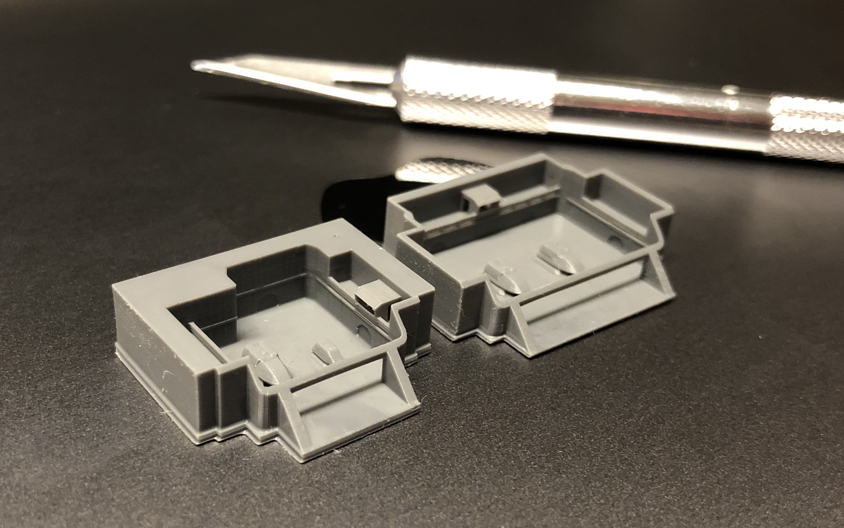 STL file Star Trek Enterprise-D 1:1400 Shuttlebay 2+3 SET ready for AMT ...