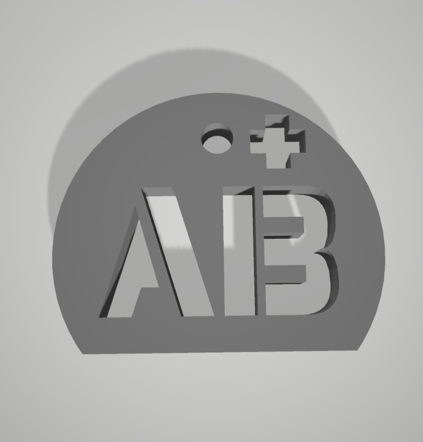 STL file key chain pendant blood group rhesus AB+ 🔑・3D print object to ...