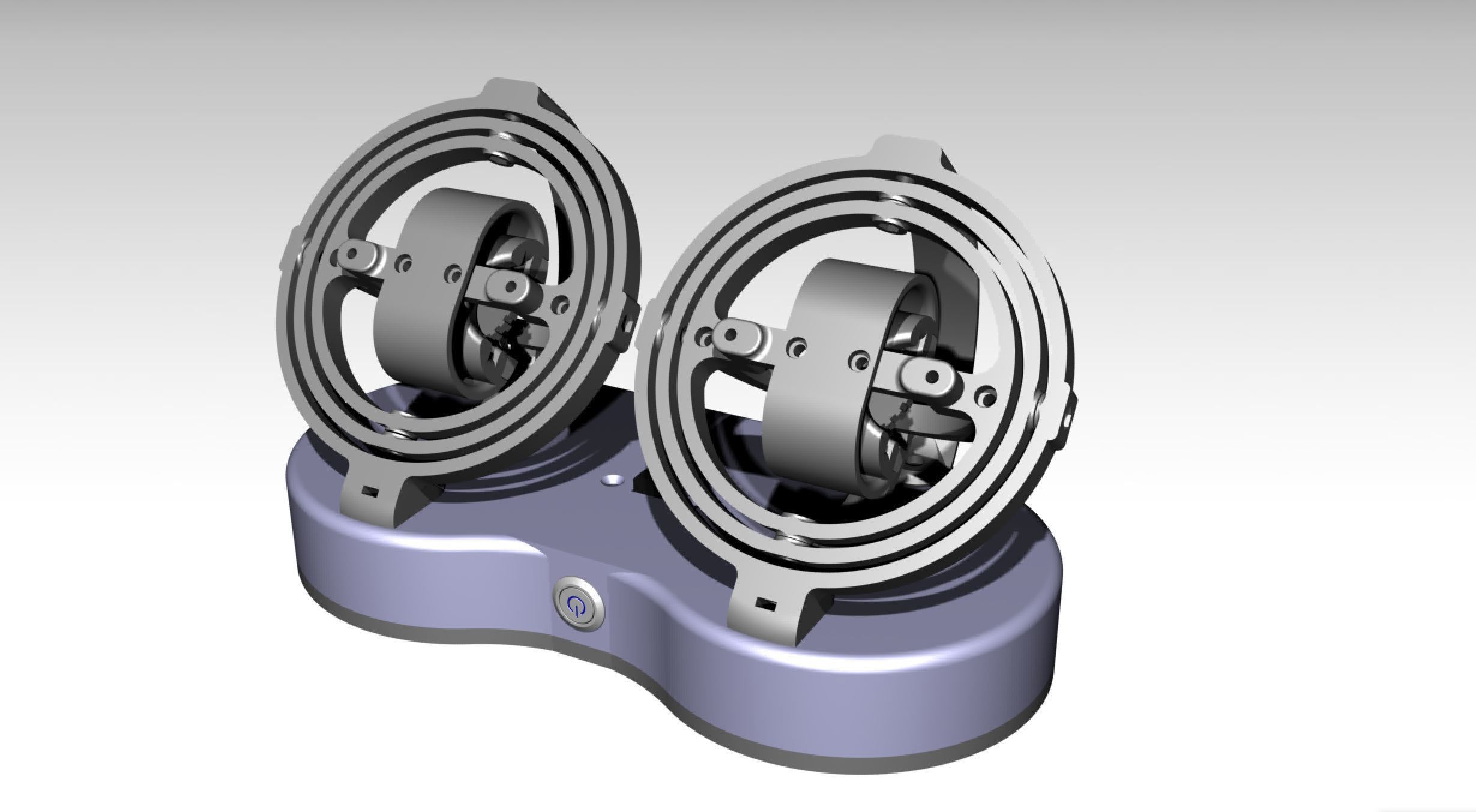 STL file DUAL GYRO WINDER / WATCH WINDER / WATCH WINDER ⌚・Template to