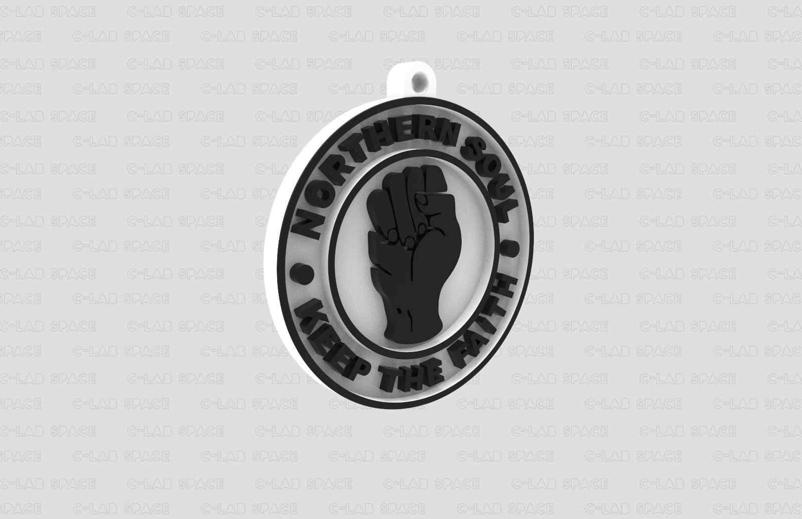 Northern Soul Keep The Faith Black And White Union Jack Sew or Iron on Patch (A) - Emblems Gifts