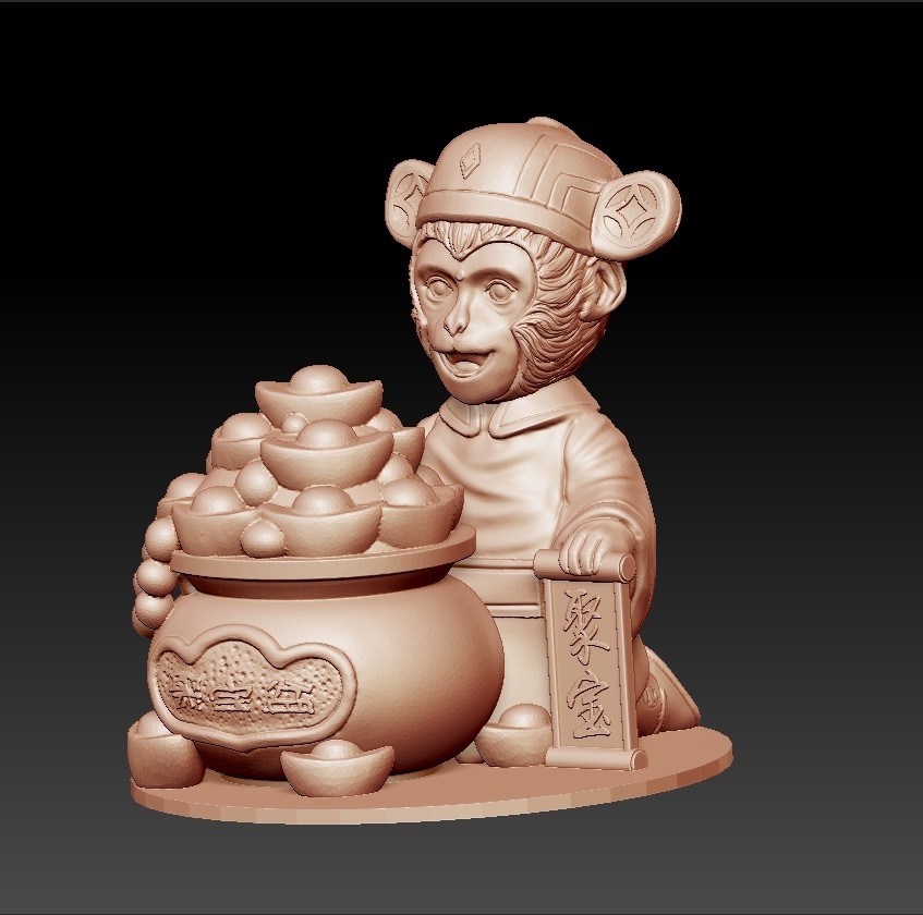 Free STL file lucky monkey 🐒・3D printer model to download・Cults