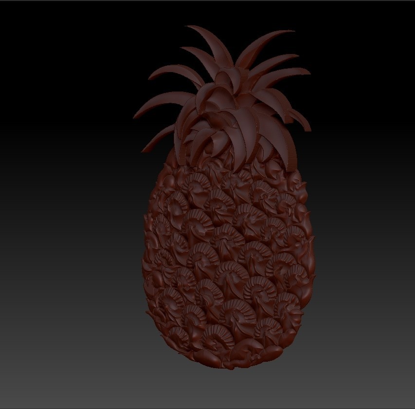 Free STL file pineapple 3d model of bas-relief for free・3D printable ...