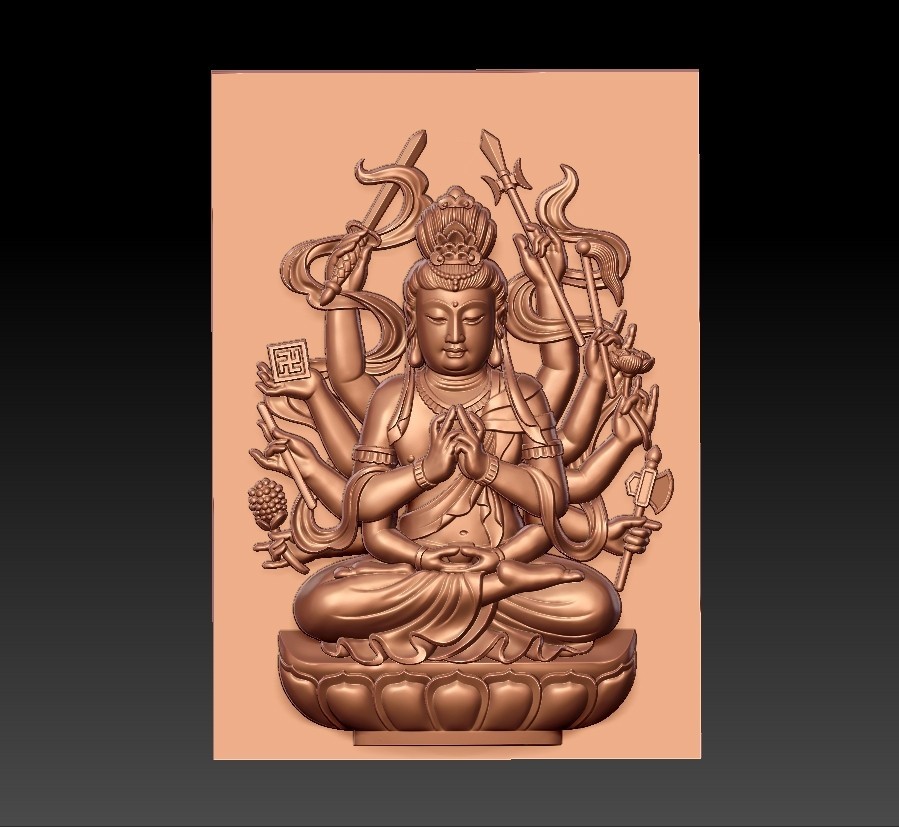 Free STL file guanyin with thousands of hands 🤲・3D printable design to ...