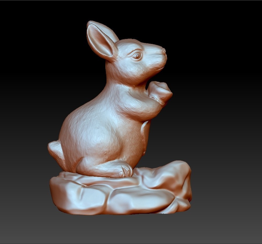 STL-Datei rabbit 3d model kostenlos・Objekt zum Herunterladen und