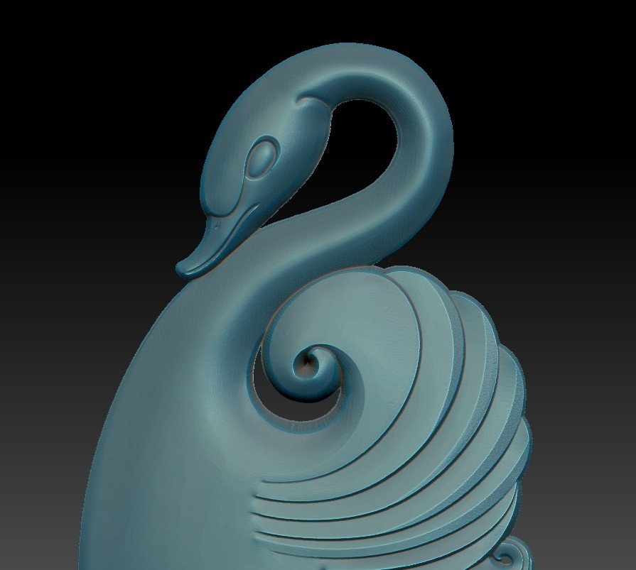 Free STL file swan pendant・3D printable design to download・Cults