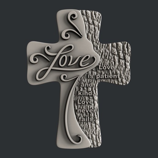 Download 3D Printing Files Cross Love Cults