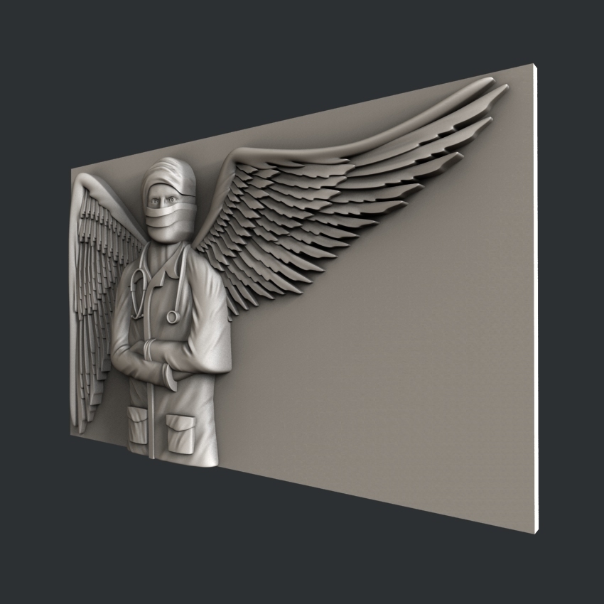 Stl File Doctor Free STL file doctor angel đ©șă»3D print design to downloadă»Cults