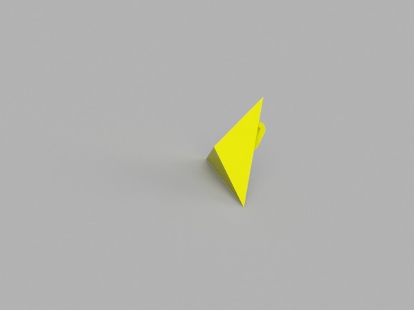 Бесплатный STL файл Triangle Key chain・Дизайн 3D-печати для загрузки・Cults