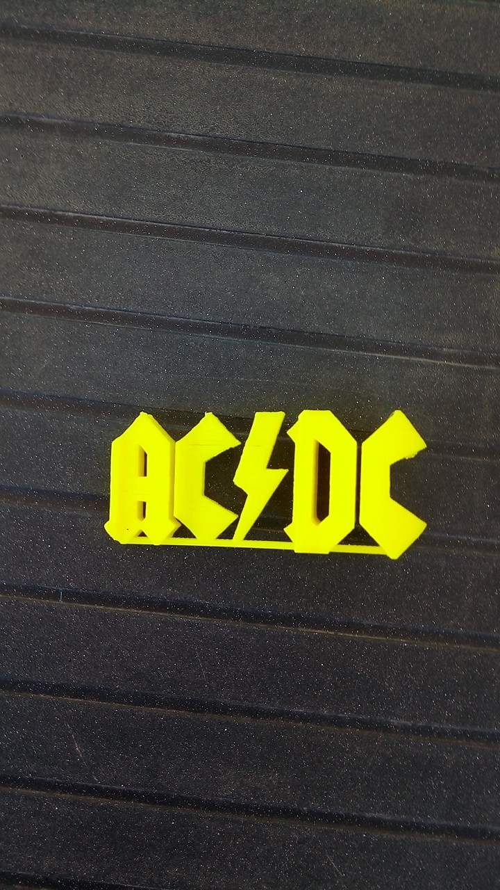 Free STL file AC/DC logo・3D printable design to download・Cults