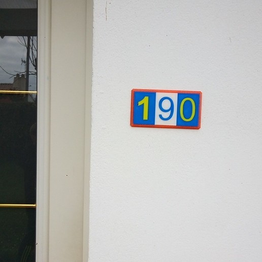 Download free STL file Street number plate • 3D printable object ・ Cults