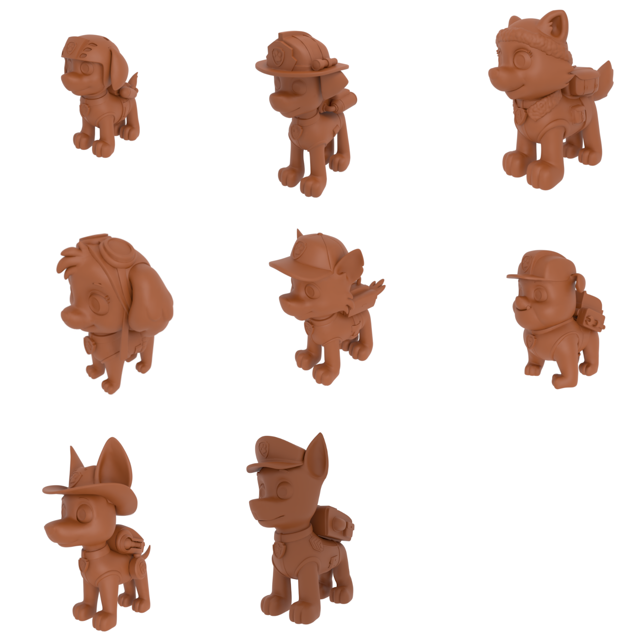 3D file Paw Patrol pack・Design to download and 3D print・Cults