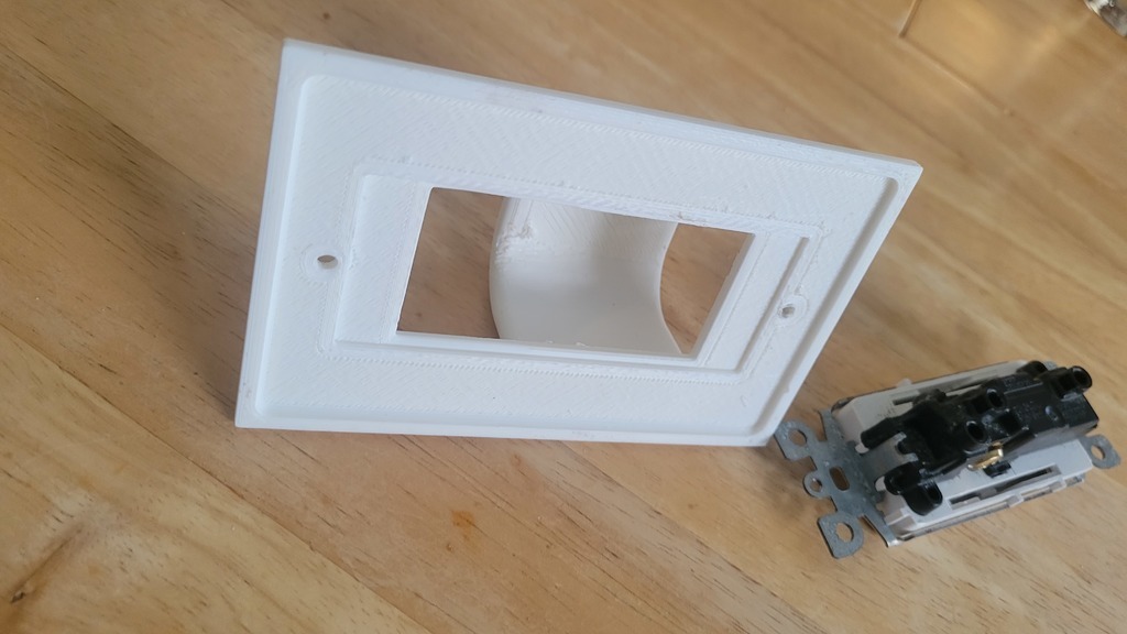 STL file Decora Light Switch Guard Single・3D printable model to