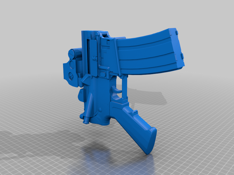 Free STL file M4A1 rifle REMIX (with hole for reinforcing rod)・Design ...
