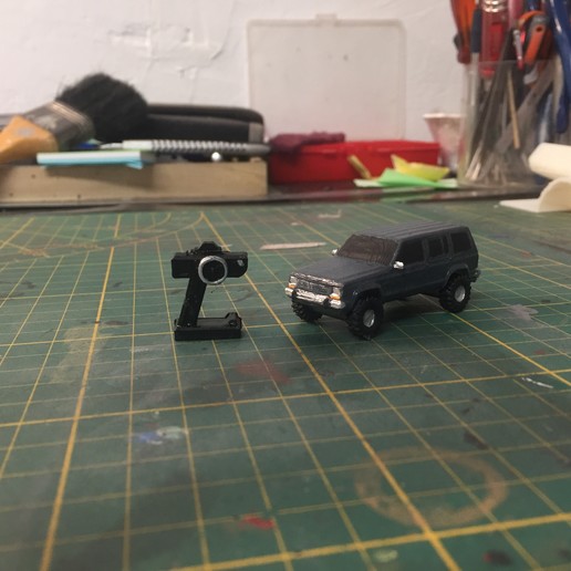 Download 3D printer files RC CAR DIORAMA 1/100 (cherokee) ・ Cults