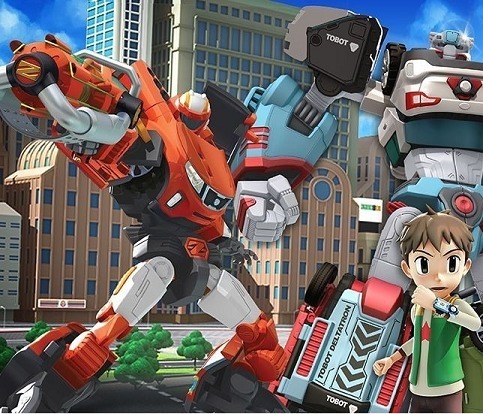 Frise_Tobot_1.jpg Fichier STL gratuit Lithophane TV Show pour enfants "TOBOT - lampe cubique・Objet à télécharger et à imprimer en 3D