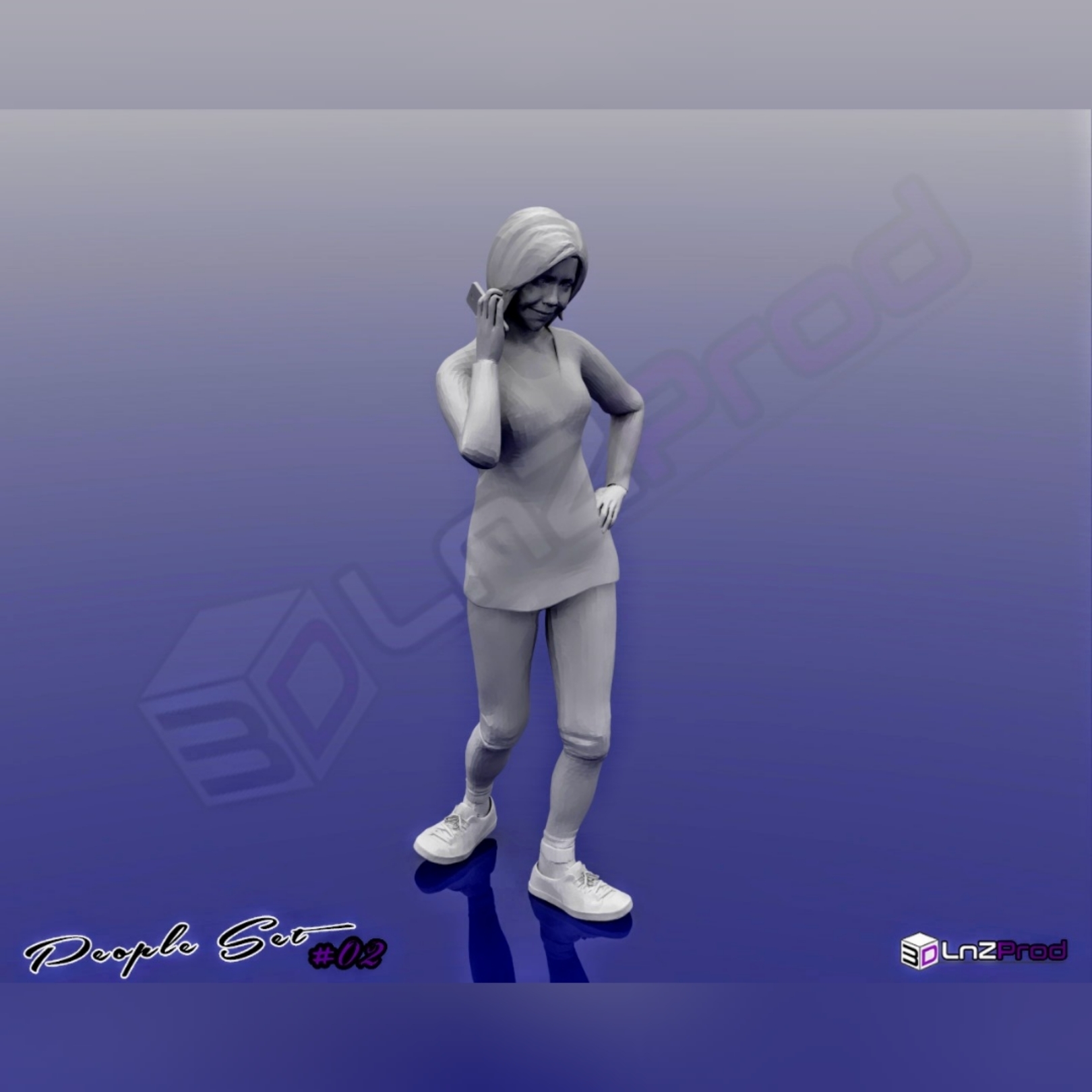 3D file People set scale models #02 👩・3D printable model to download・Cults