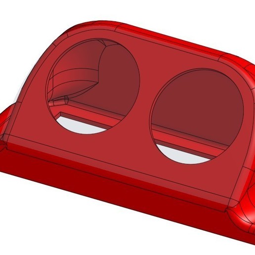 Download STL file Twin 52mm Gauge Pod • 3D printing design ・ Cults