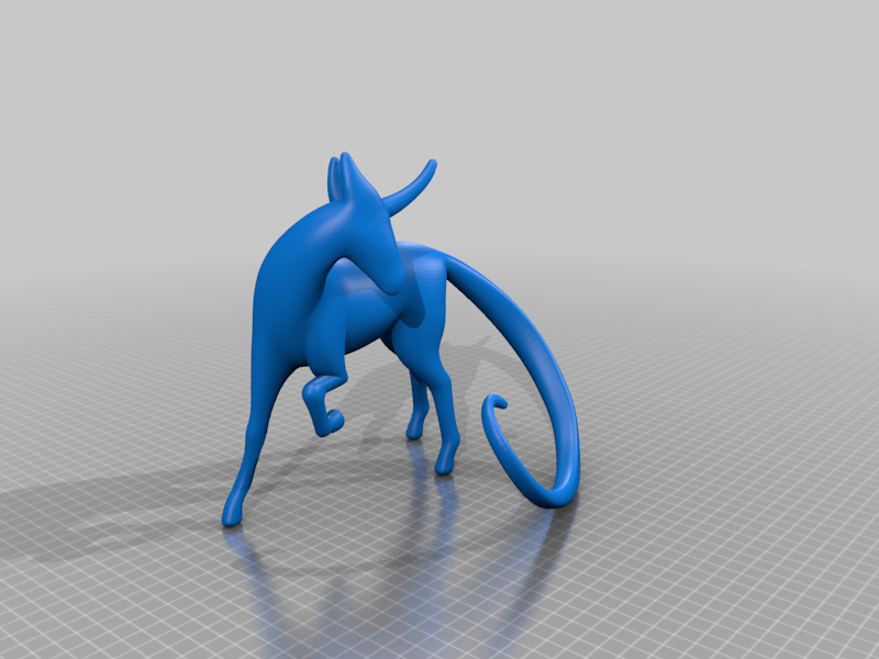 Free 3D file Long Tailed Unicorn Statue 🦄・Model to download and 3D