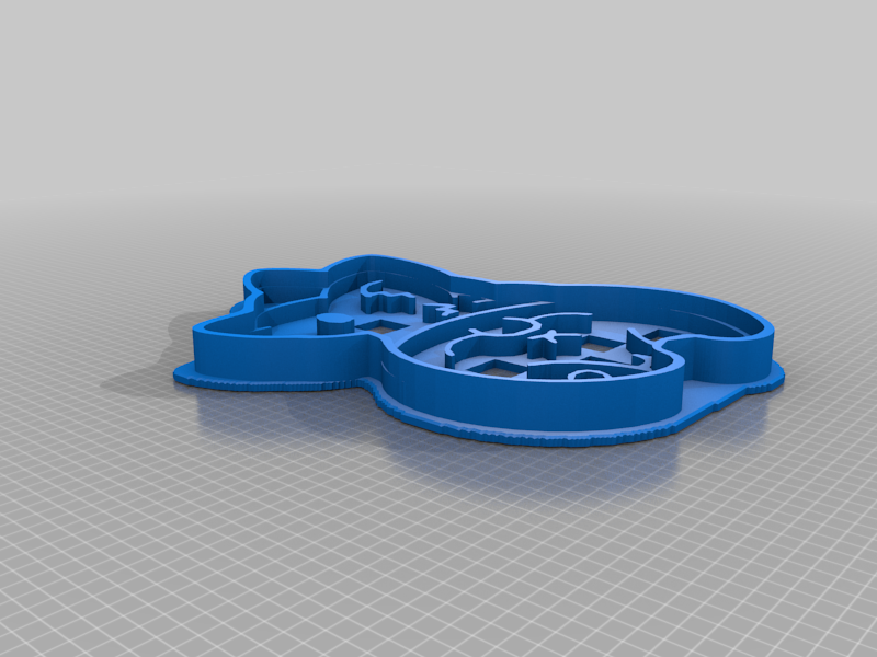 Corgi Butt Cookie Cutter 3D model