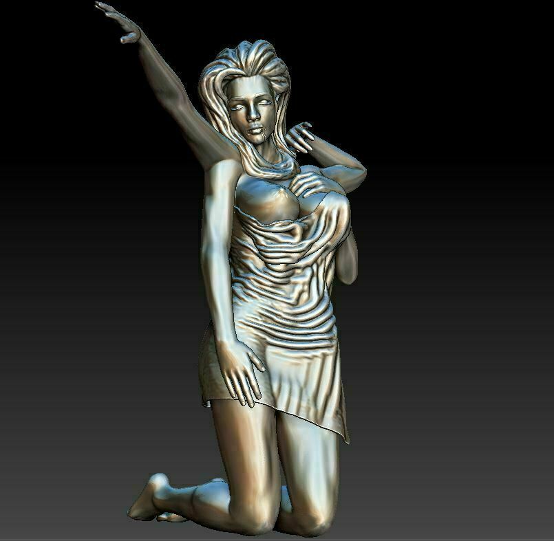 Free STL file sexy woman stl・Template to download and 3D print・Cults