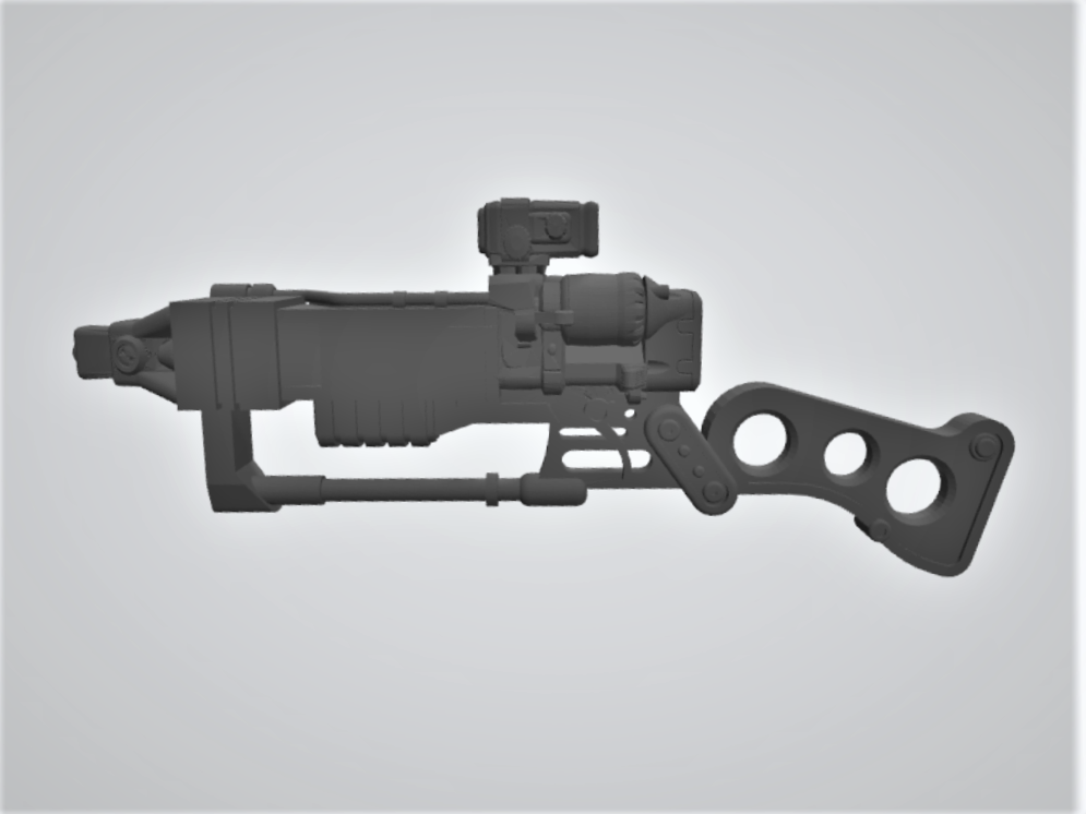 Free STL file Fallout Wasteland Warfare Scaled Weapons Laser Rifles